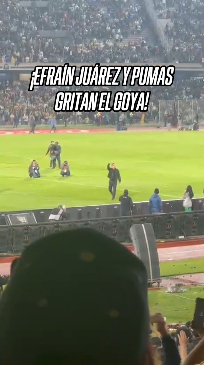 "¡Goya! ¡Goya! ¡Cachún, cachún, ra, ra! ¡Cachún, cachún, ra, ra! ¡Goya! ¡¡Universidad!!" 👊 El grito de Efraín Juárez y Pumas tras avanzar a semifinales 🔥