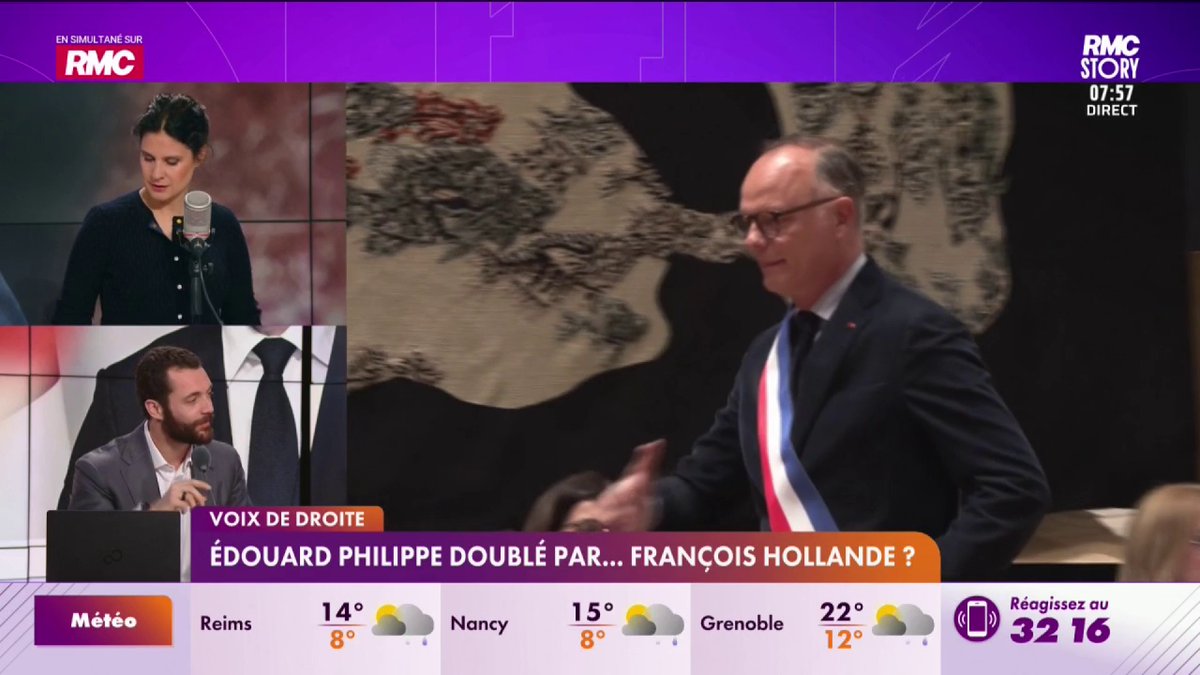 🔴 Édouard Philippe a lancé hier sa campagne présidentielle à Reims. Mais Louis Sarkozy a un autre nom en tête... "François Hollande peut gagner" #ApollineMatin