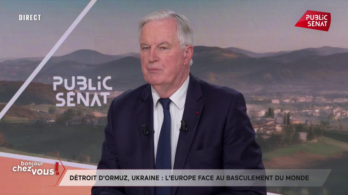 Europe de la défense : "Je suis partisan d’un conseil européen de sécurité et de défense qui inclurait des pays qui ne sont pas ou plus dans l’UE comme l’Angleterre, la Norvège ou l’Ukraine." Michel Barnier, qui appelle à "européaniser l’OTAN." #BonjourChezVous