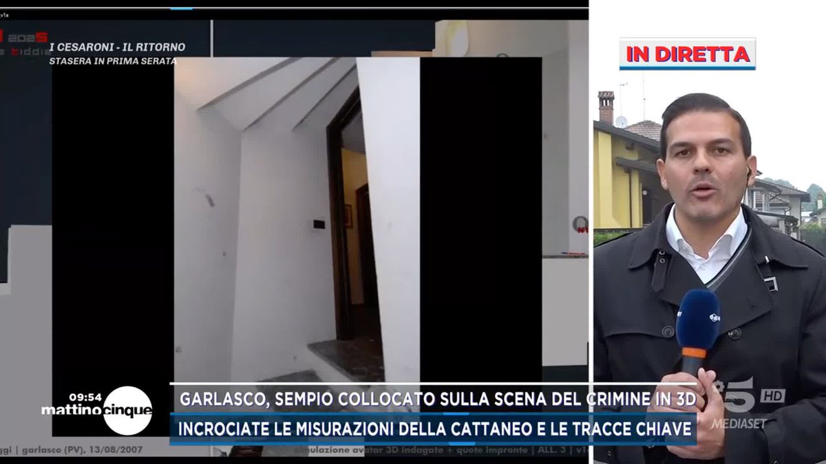 #Garlasco, la misura dell'impronta sul gradino 0 è compatibile con la misura del piede di Andrea Sempio Gli aggiornamenti in diretta su a #Mattino5 su #Canale5 e in streaming su Mediaset Infinity