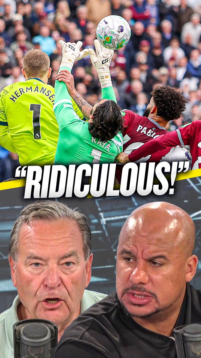 🤦‍♂️ Gabby: "Strange decision... Arsenal have scored so many goals from exactly that!" 😤 Jeff: "It's a foul, but Trossard has both arms around Pablo! Rice has both arms around Mavropanos!" Stelling and Agbonlahor react to #WHUFC v #AFC VAR controversy! 😳