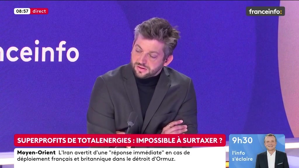 🔴 Proposition de taxer les superprofits de TotalEnergies ➡️ "Une entreprise qui vient de faire 6 milliards de dollars de bénéfices sur un trimestre [...] la logique, c'est que ça ne parte pas aux actionnaires, mais que ça parte en direction des Français", dit Olivier Faure