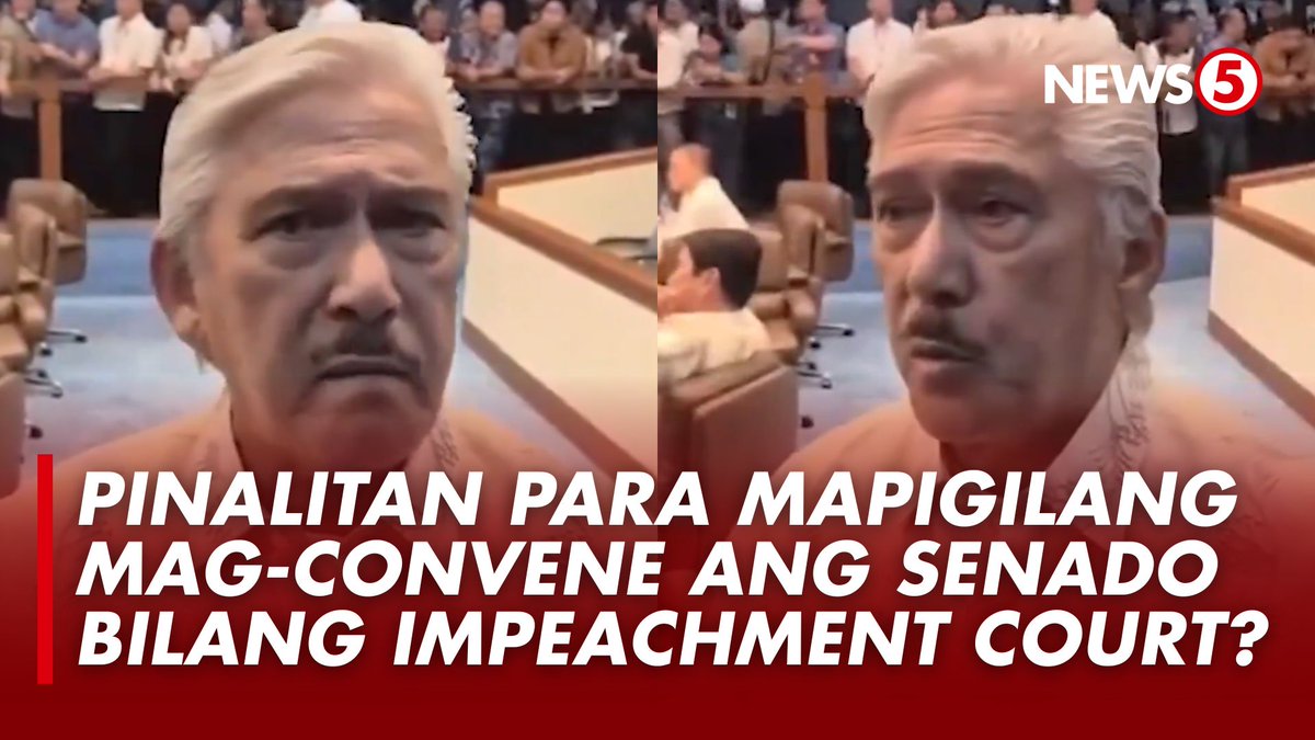 PINALITAN PARA MAPIGILANG MAG-CONVENE ANG SENADO BILANG IMPEACHMENT COURT? Nagsalita si Sen. Tito Sotto sa posibleng dahilan kung bakit nagkaroon ng kudeta para palitan siya bilang Senate President sa sesyon ng Senado ngayong Lunes, May 11. | via Maeanne Los Baños