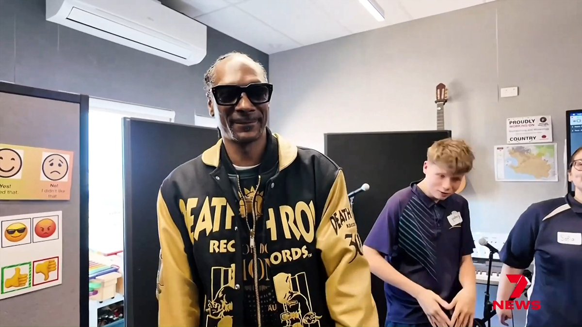 Rap superstar Snoop Dogg has made surprise music moves in Melbourne west — not once, but twice. After transforming a special-needs school into a recording studio, he has now returned with a gift. Tyra Stowers