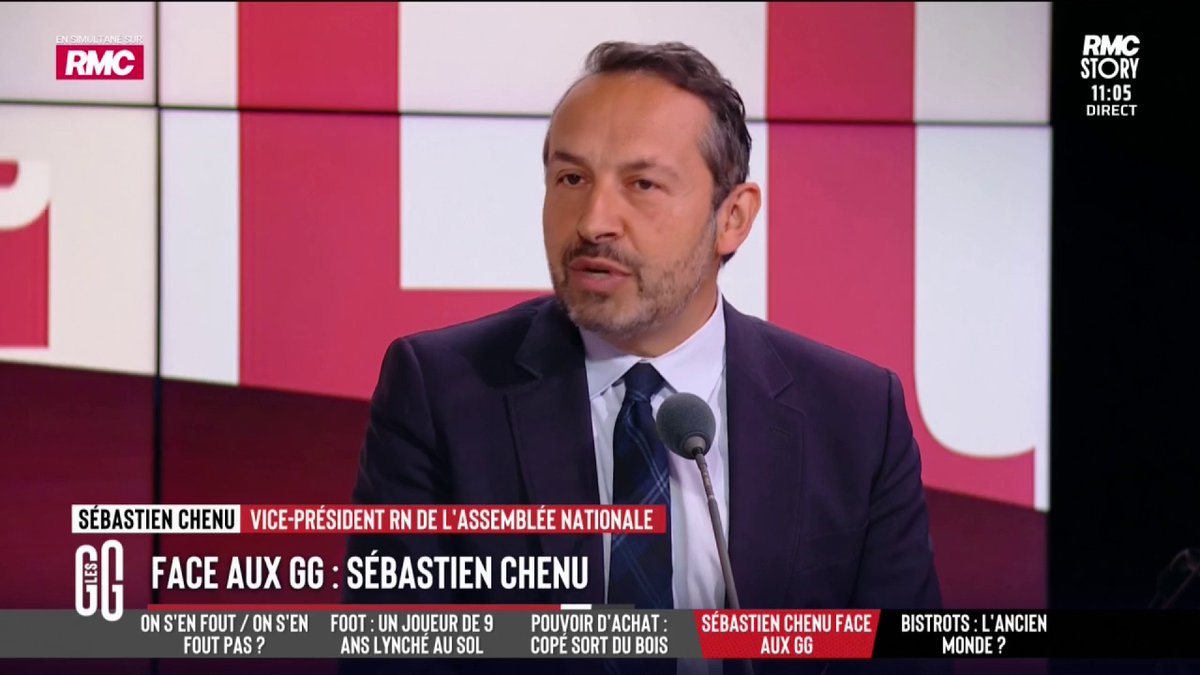 🎙️ Sébastien Chenu tacle Nathalie Loiseau : "Quand on pense aux choses sérieuses, on ne pense pas à Nathalie Loiseau. Qu'elle soigne ses névroses. Elle a milité au GUD quand elle était étudiante." #GGRMC