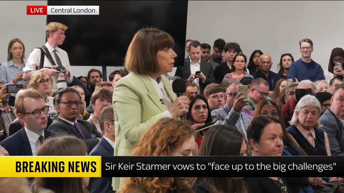 'I have the responsibility to deliver the change we were elected on.' Beth Rigby challenges the PM on whether he has thought about stepping down, with Starmer saying he 'will not inflict the chaos of constantly changing leaders' which the Tory govt experienced. 📺 Sky 501