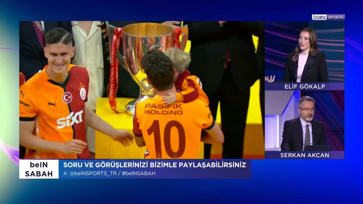 🦁 Mertens ailesi, şampiyonluğu yerinden takip etti 💬 "Mertens muazzam bir futbolcuydu. Ayrılığının ardından 10 numarada çok derin bir boşluk oldu." 💬 "Okan Hoca'nın ekibine Mertens kalitesinde birisinin gelmesi şart." 🗣️ Elif Gökalp & Serkan Akcan | #beINSABAH