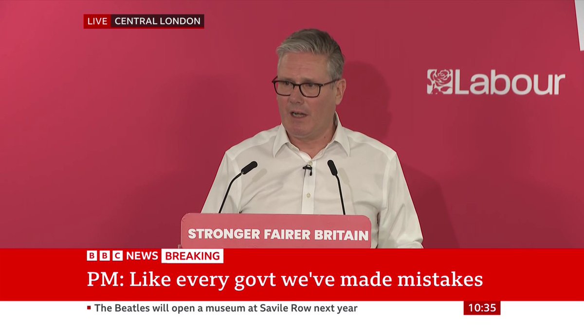 "I'm not going to shy away from the fact I have got doubters, including in my own party," Keir Starmer says Doubters said I couldn't win a general election - "I proved them wrong, I'm going to prove them wrong again", he adds Follow live: