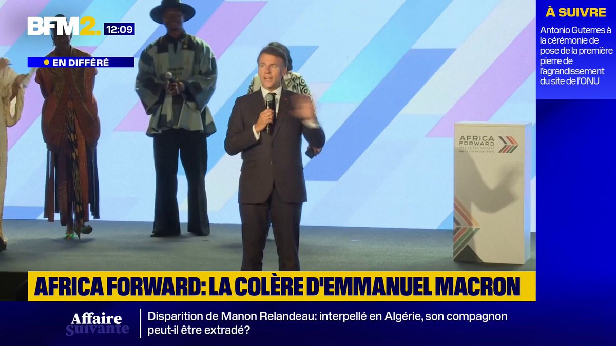 "C'est un total manque de respect" : au Kenya, E.Macron s'énerve sur scène face à une salle qui n’écoute pas les intervenants au sommet Africa Forward #BFM2