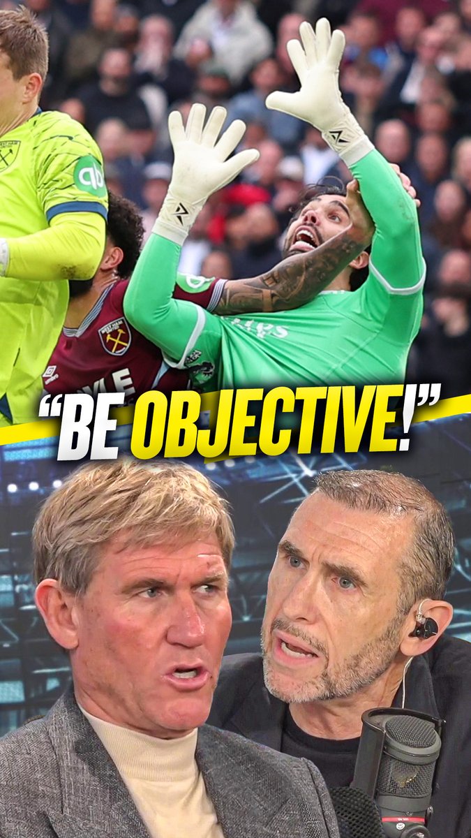 🤦‍♂️ Simon: "There is a lack of objectivity from Arsenal pundits!" 😡 Martin: "The detractors seem to come from former #MUFC players or in the camp of #MCFC!" Simon Jordan and Martin Keown clash over the reaction to #WHUFC's goal being disallowed to give #AFC the win! 🔥