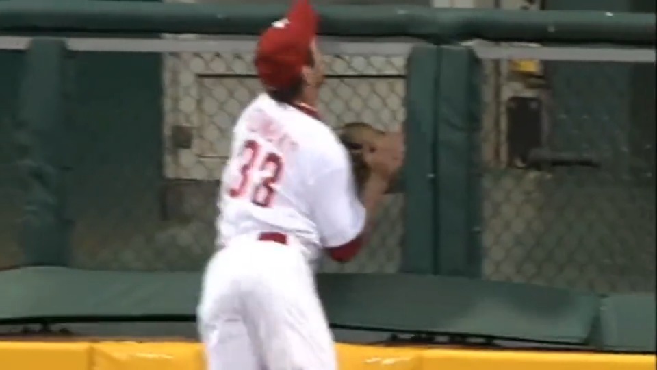 May 11, 2006. Aaron Rowand runs face first into the wall to make a spectacular catch!