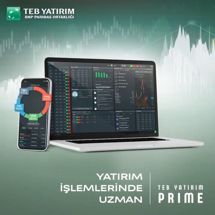 TEB YATIRIM PRIME ile hisse senedi ve VİOP işlemlerini anlık takip edebilir, detaylı portföy takibi ve teknik analiz araçlarıyla yatırım kararları alabilirsiniz. Mobil ve web erişimiyle piyasa hareketlerini ve araştırma raporları görüntüleyebilirsiniz.