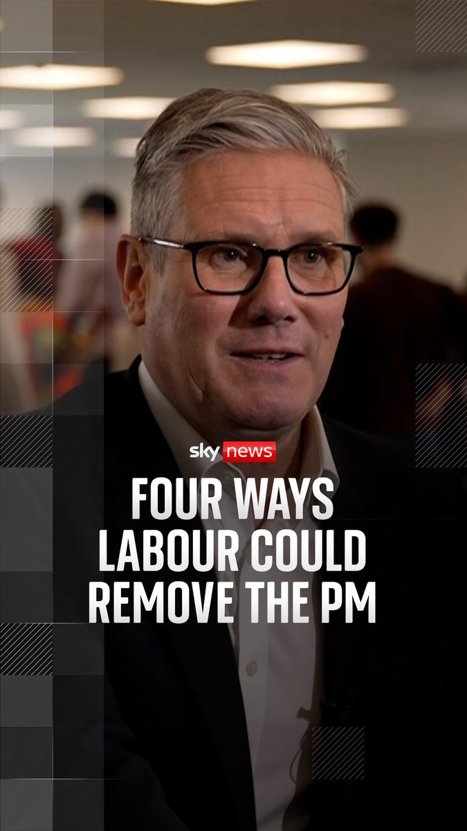 Many Labour MPs believe Keir Starmer will not survive as Labour leader for long enough to fight the next election, but what they cannot agree on, however, even after a disastrous set of results in last week’s elections, is how his departure might come about. Labour makes it difficult to unseat a leader: none has been formally ejected in the postwar period, though some have resigned under pressure from their own MPs. Sky's Lucy McDaid explains. 🔗