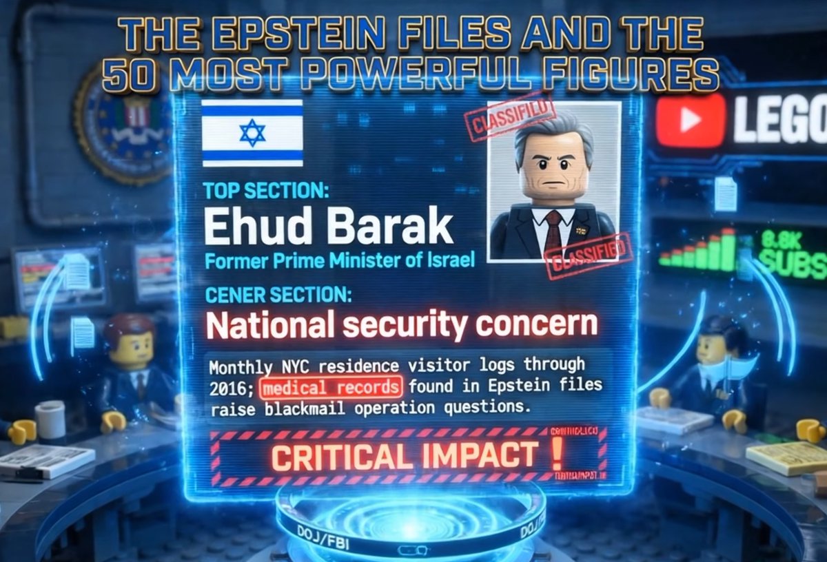 Bond movie vibe, except it's real life 😤😰😭 THE EPSTEIN FILES | 50 Famous Names Revealed via Lego_AI_X