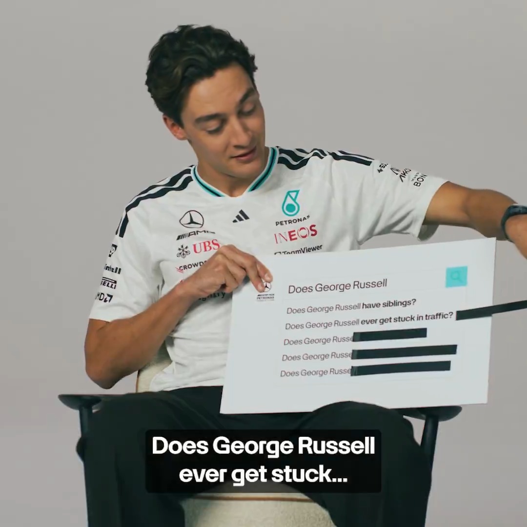 Traffic paradise! @georgerussell63 answers the Internet’s burning questions 😅 Tap to get an exclusive first look at the the full video now