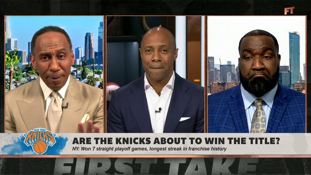 "[If the] New York Knicks shoot the basketball like that, they gonna win a championship." Stephen A Smith reacts to the Knicks beating the 76ers to advance to the Eastern Conference Finals 🍿🏀