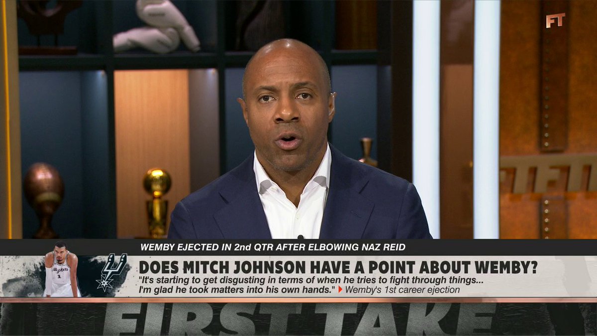 "At some point, when you're getting pushed around all the time, ... you're gonna stand up for yourself." Jay Williams reacts to Wemby's Game 4 ejection vs. the Timberwolves 👀