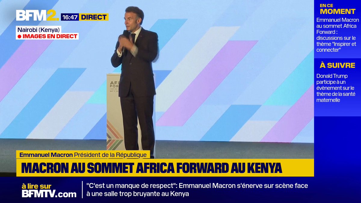 Sommet de Nairobi: Emmanuel Macron annonce 23 milliards d'euros d'investissements français et africains pour le continent africain #BFM2