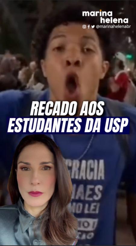 Recado aos estudantes da USP.