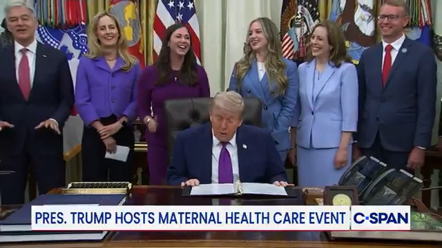 President Trump announces launch of " portal for information on resources and information for expecting mothers.
