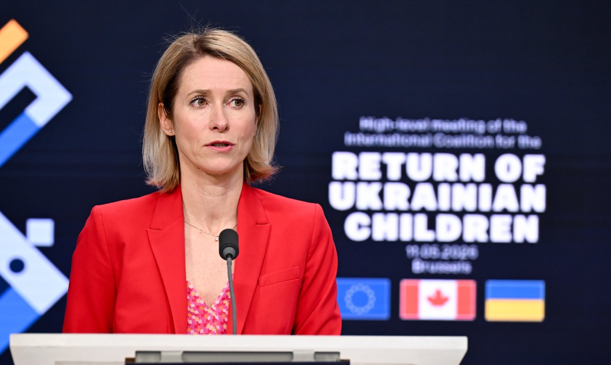 Of all the horrors inflicted by Russia’s war, the abduction of Ukrainian children is one of its worst. Stealing children is a calculated Russian attack on Ukraine’s future. Bringing them home is a priority. We support this with funding, aid and sanctions. The EU today imposed new sanctions on individuals and entities in Russia for the systematic unlawful deportation of Ukrainian children. My press remarks ahead of the Coalition for the Return of Ukrainian Children with Andrii Sybiha 🇺🇦, Anita Anand and Marta Kos ↓