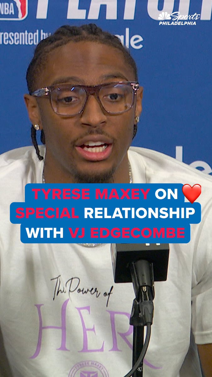 Tyrese Maxey and VJ Edgecombe were destined to be teammates. 🤩
