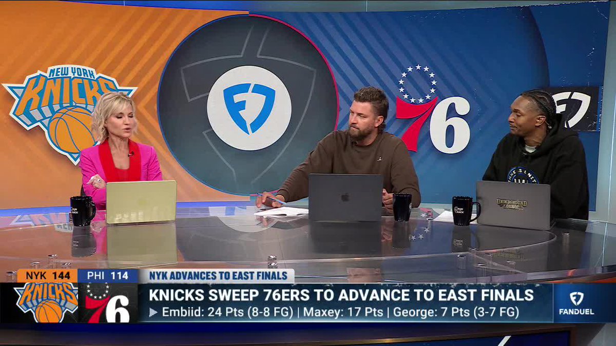 Philadelphia is a fraudulent sports town, according to Michelle Beadle 😬 "I spent 7 years in Philadelphia. 'If you don't compete, I'm for sure selling these tickets.' ... Tyrese Maxey is right." - Lou Williams "Don't get swept, maybe 76ers fans will cheer." - Chandler Parsons
