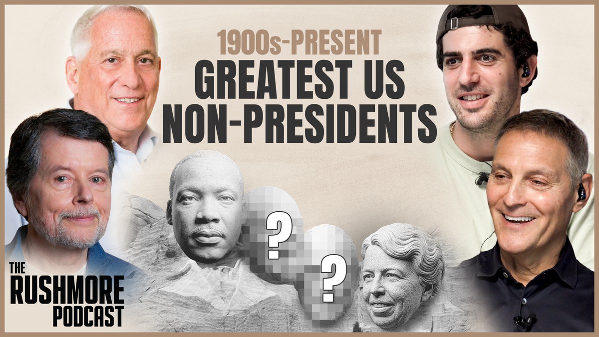Walter Isaacson and Ken Burns sit down with Ari and Ben to build the Mount Rushmore of U.S. Non-Presidents (1900s-Present). HOW'D WE DO? Presented by Polymarket