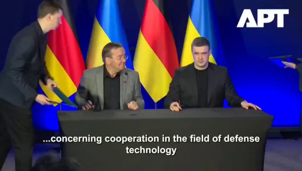 Ukraine: German Defense Minister Boris Pistorius made a surprise visit to Kyiv and signed a joint-production agreement for manufacture of long-range drones with a range of 1,500km.
