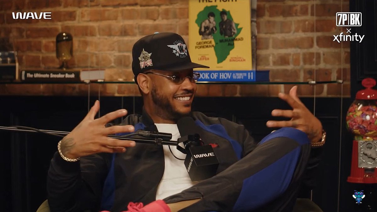 🎙️ Carmelo Anthony on whether he cares that LaMelo Ball took the "Melo" nickname: "No, never... Shorty is nice." "You know what's crazy? I was in Portland and we about to play the Hornets. I never met him. I was out there before he got on the court, working out... so he comes on the court, the media, everybody just looked at, like... he started walking, and before he about to go shoot, I walked over to him. I was like, 'Yo, listen, man... f-ck what everybody talking about. You good! Don't ever worry about me having a problem with.' You know what I'm saying? It was just something, I had to do that because of social media. If I didn't say nothing, they would've caught the video of him coming, me walking off..." 😅 (7PM in Brooklyn 📹