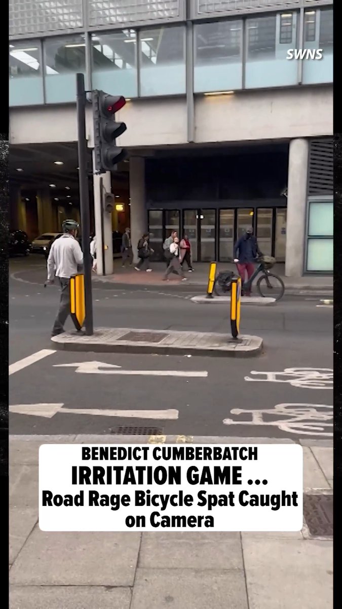 😳 Benedict Cumberbatch lost his cool with a fellow bicyclist in England, claiming the man was verbally abusing him during a road rage incident, according to a new report. Credit: SWNS