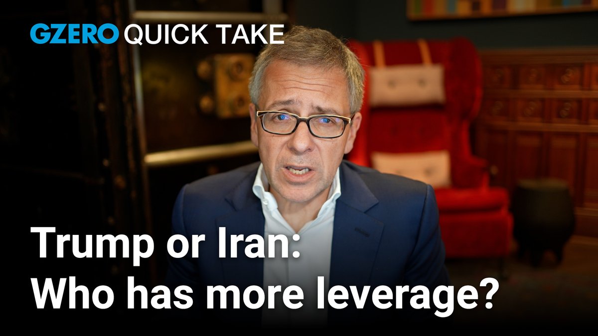 trump threatened to destroy iran if they didn’t reopen the strait. they didn’t. he didn’t. that changes the negotiation. GZERO Media