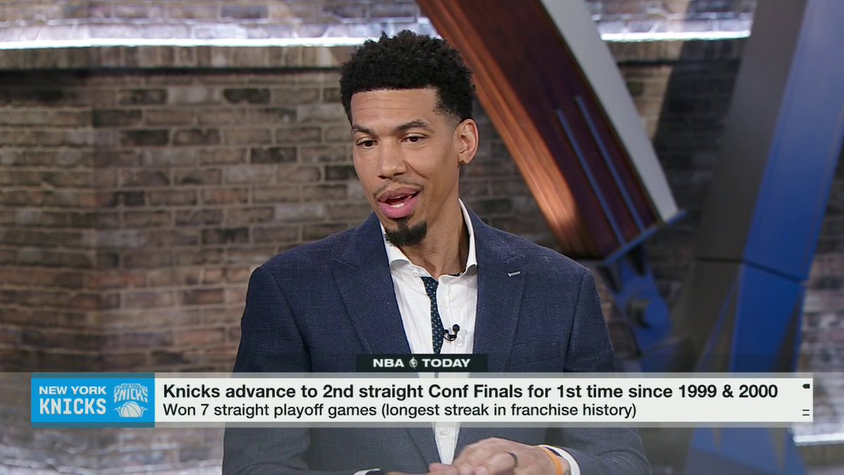 "A lot of maturity. ... Right now the Knicks are playing championship basketball." Danny Green reacts to the Knicks sweeping the Sixers 🏀