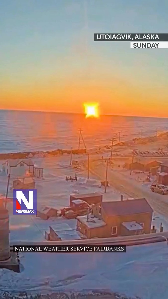MIDNIGHT SUN: Residents of Utqiagvik, Alaska, the northernmost city in the U.S., saw the sun rise at 2:57 AM local time Sunday and it won’t set again for over 80 days, until August 2. This time-lapse footage captures the stunning sunrise to sunset transition.