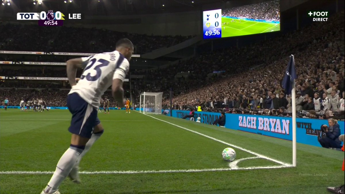 ⚽️ LA SUPERBE FRAPPE DE MATHYS TEL 🇫🇷 POUR OUVRIR LE SCORE FACE À LEEDS ! 🤩 Il place Tottenham avec 4 points d’avance sur la zone rouge. 🤍 🎥 CANAL+ Foot