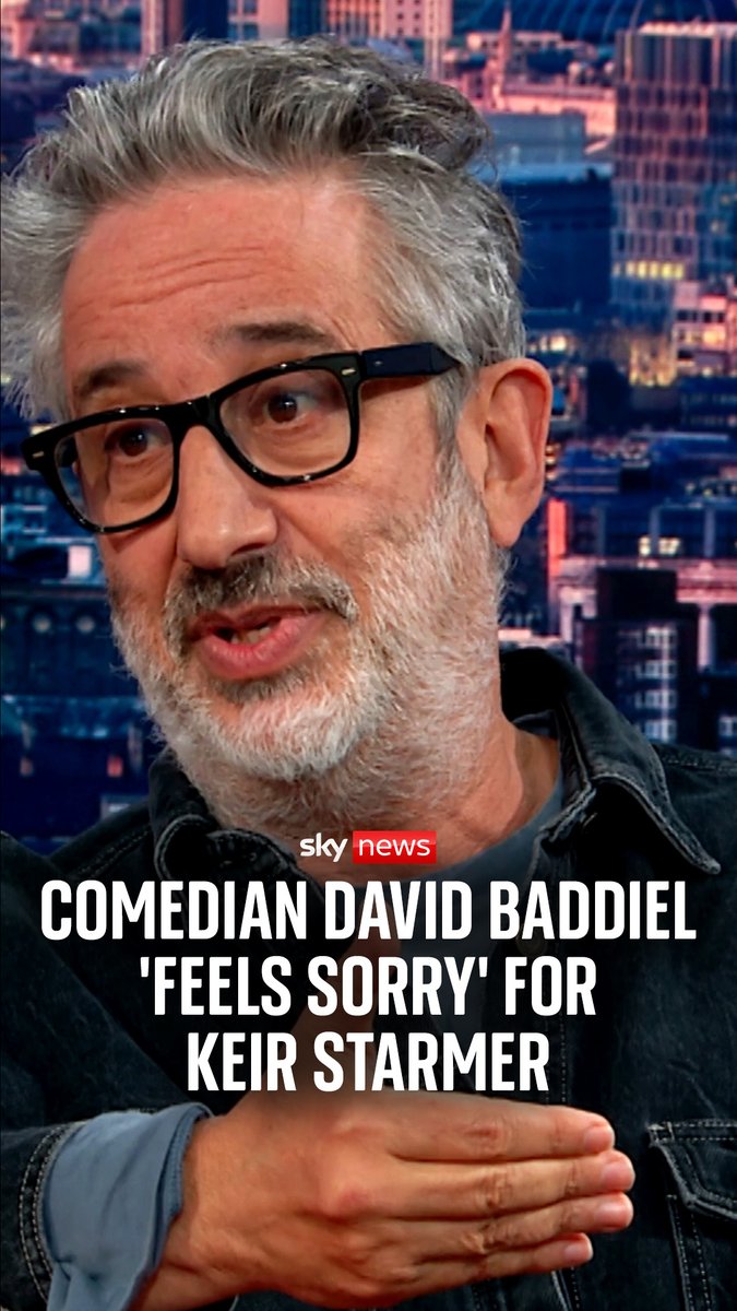 Comedian David Baddiel tells Cathy Newman he "feels sorry" for Sir Keir Starmer, who faces multiple calls to resign as prime minister. He admitted he voted for Labour in the latest set of local elections - and that social media has only made opinions of the PM worse. #keirstarmer