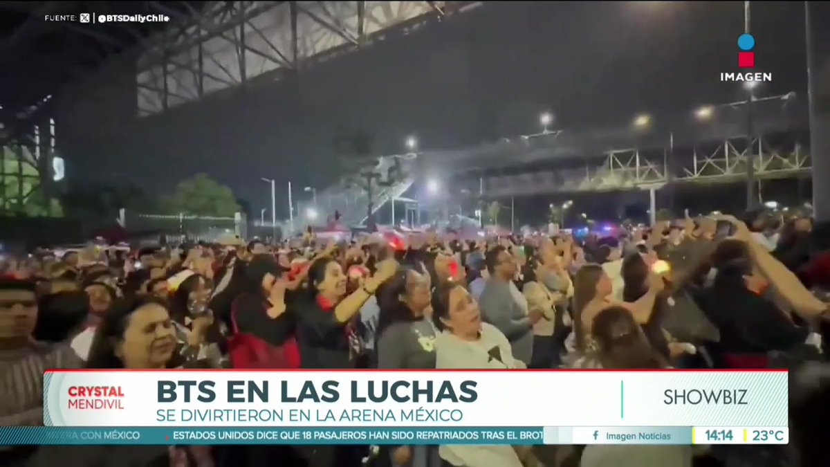 Así se despidió #BTS luego de dar su último concierto en la #CDMX. #NoticiasImagen #YoTeVeo #ImagenNoticias con Crystal Mendivil Imagen Crystal