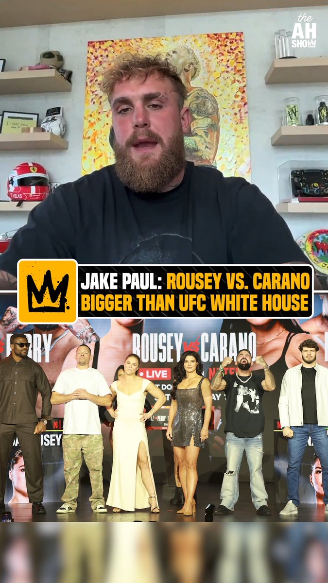 "If we just were talking talent and names, then our card [#RouseyCarano] is better [than the White House]." - Jake Paul #HelwaniShow #RouseyCarano