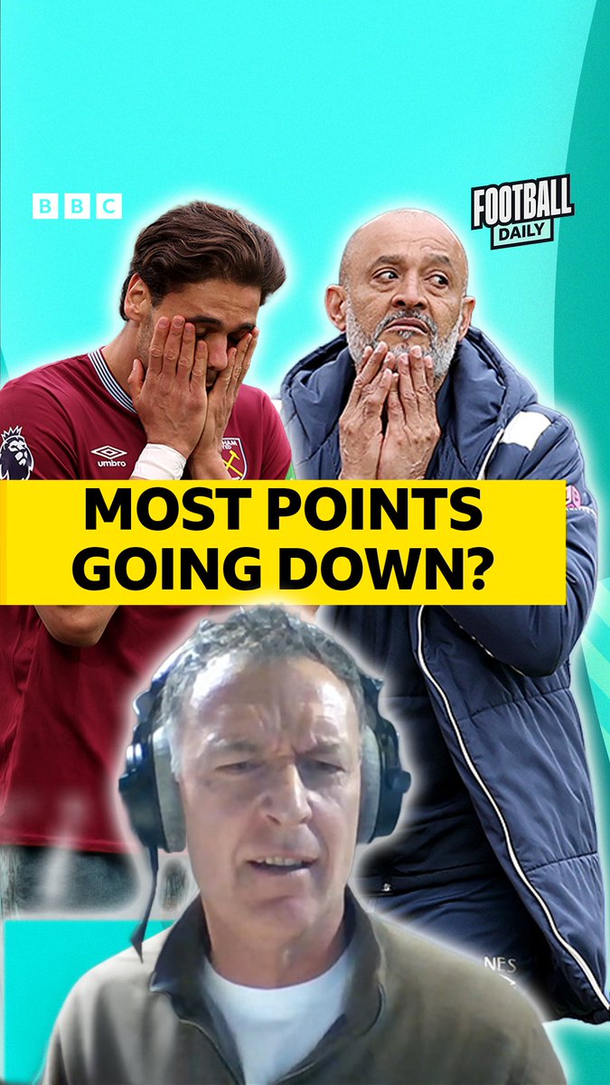 📉🤷 “Who cares how many points you get if you get relegated?” #BBCFootball #WHUFC