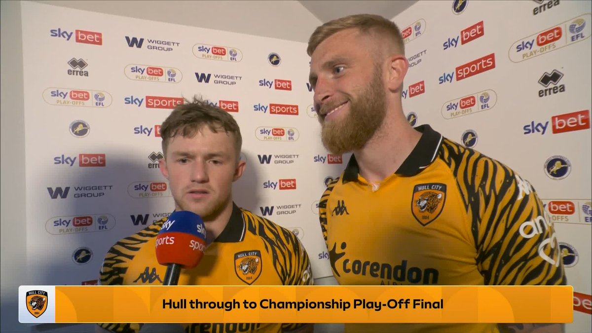 "I think we can enjoy tonight, we've got a week and a half!" 😅 Joe Gelhardt and Oli McBurnie react to reaching the Championship Play-Off final 🎙️