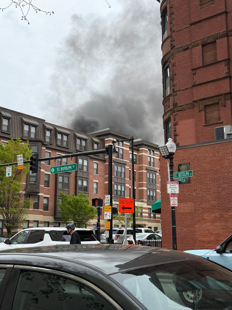 Boston firefighters knocked down a fire at a 4-story residential building on Albemarle Street in the South End this evening. Crews reported flames coming from the roof and remained on scene opening up walls and checking for extension.