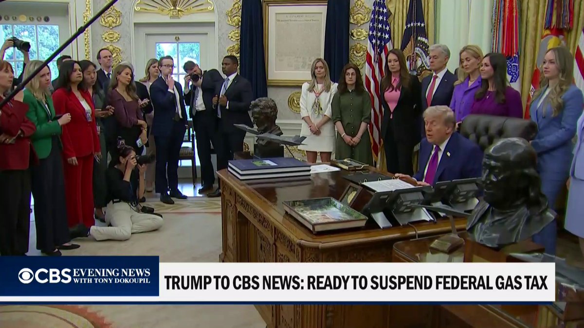 President Trump said the ceasefire with Iran is "on life support" after Iran's response to the latest U.S. peace proposal. In a phone interview with CBS News’ Nancy Cordes Monday morning, Trump said that he aims to suspend the federal gas tax "for a period of time."