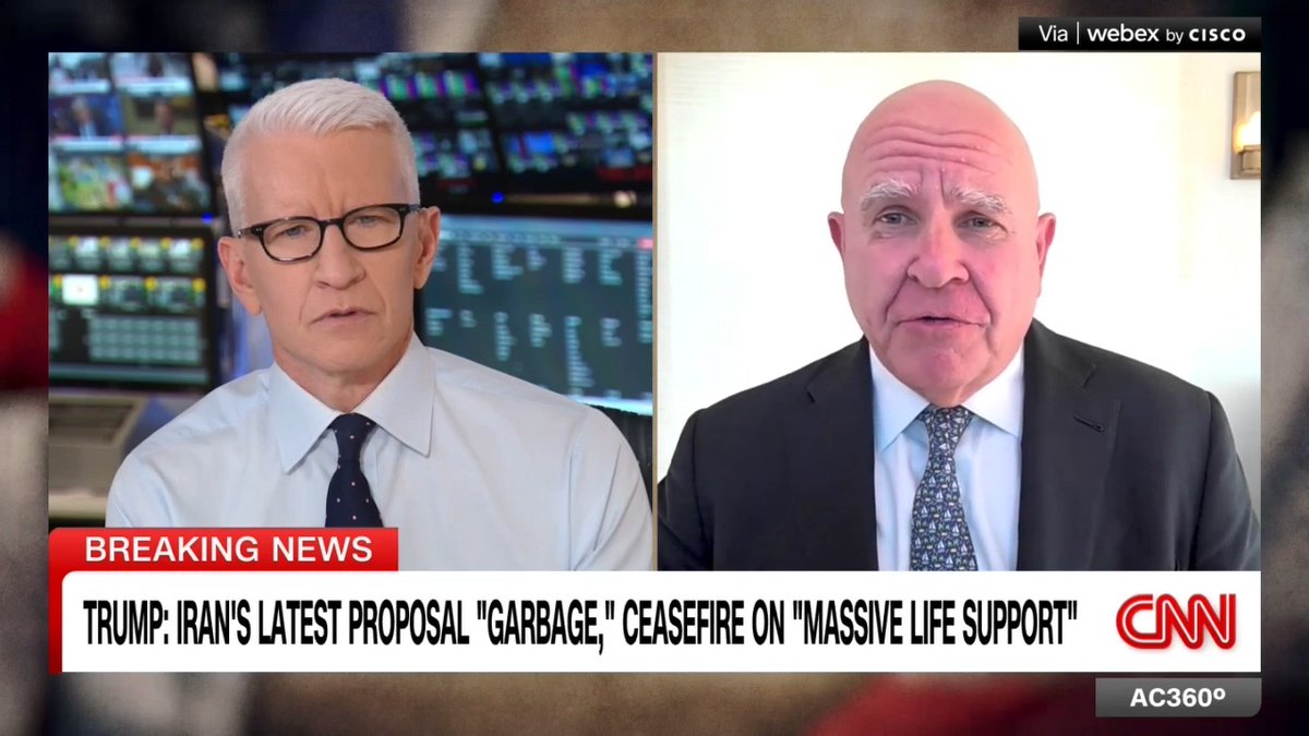 H.R. McMaster, former national security adviser during Trump's first term, predicts the president's military campaign against Iran will restart and says, "I think the regime is making another huge mistake, they're driving past another off-ramp."