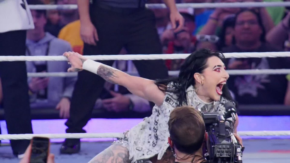 It has been a remarkable rise for MAMI in WWE!! 😈 RheaRipley_WWE