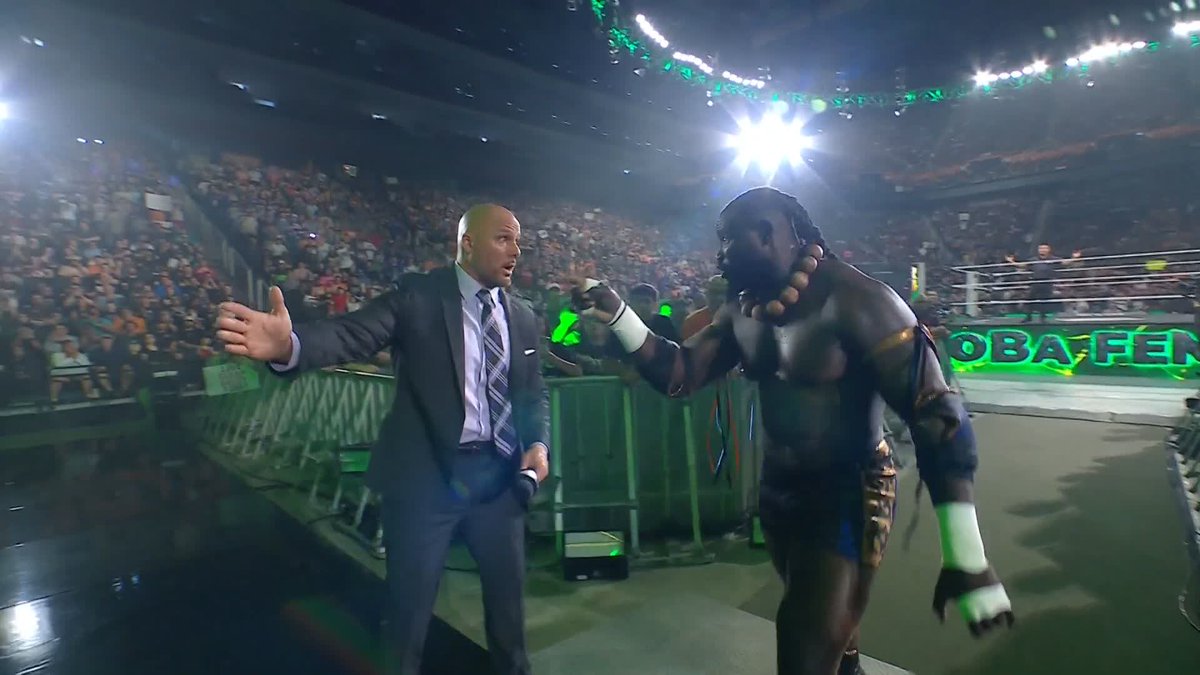 "YOU CAN'T DO YOUR JOB" Looks like Oba Femi wwe went and found his own match 😂