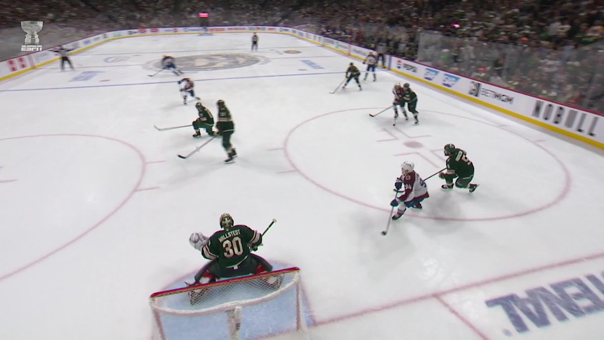 PARKER KELLY UNLOADS ONE AND THE AVS ARE BACK ON TOP!!