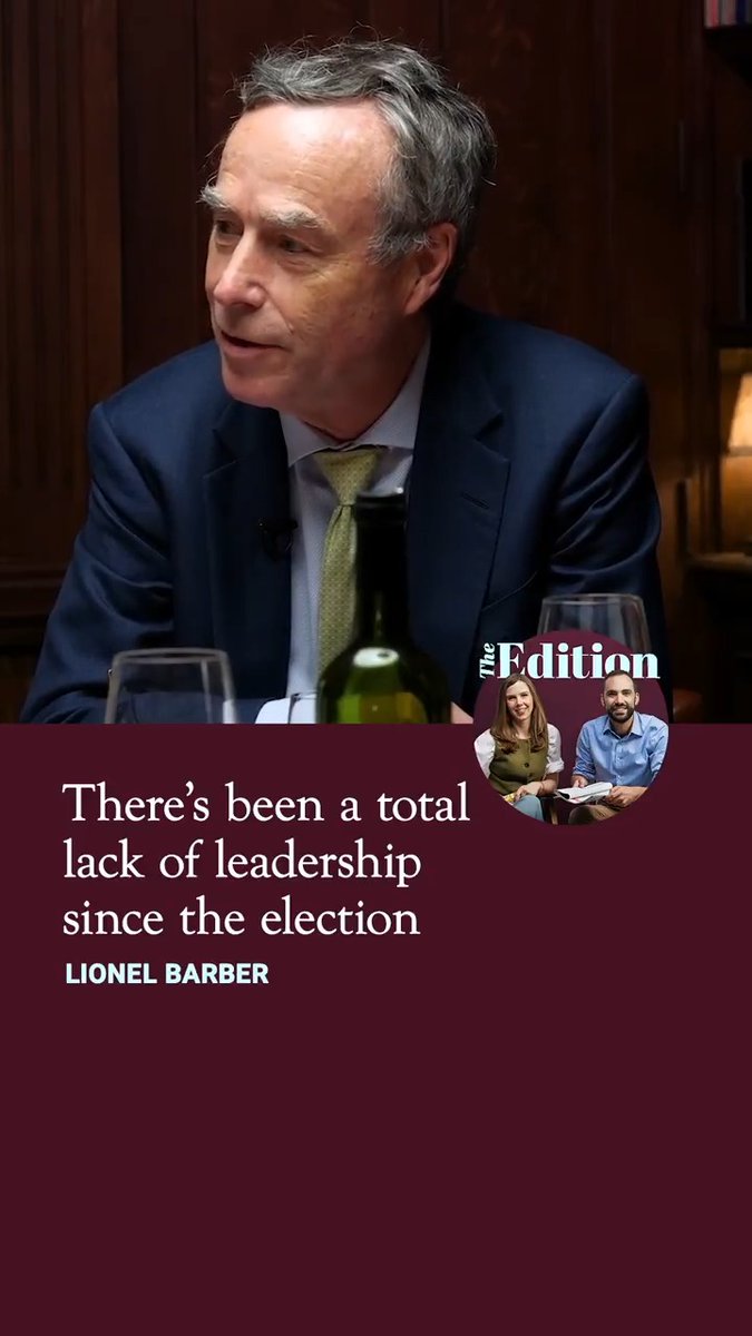 'There has been a total and utter lack of leadership since the election' Former Financial Times editor Lionel Barber says that the directionless leadership of Keir Starmer and Rachel Reeves, which has led to a resurgence of hard left Corbynistas rallying around causes such as Gaza, is corroding the centre of British politics. Lionel Barber