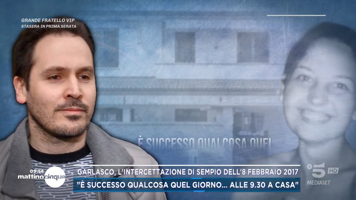 #Garlasco, in esclusiva l'intercettazione di Andrea Sempio: "È successo qualcosa quel giorno...alle 9:30 a casa". Per la procura sta parlando dell'orario della morte di Chiara Poggi #Mattino5 in diretta su #Canale5 e in streaming su Mediaset Infinity