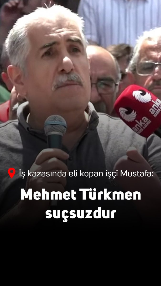 📣“Bana bugüne kadar Mehmet Türkmen sahip çıktı. Mehmet Türkmen suçsuzdur" Tutuklu BİRTEK-SEN Başkanı Mehmet Türkmen’in yargılandığı dava bugün Gaziantep’te görülürken, 2016 yılında geçirdiği iş kazası sonucu eli kopan işçi Mustafa, Türkmen’e destek verdi