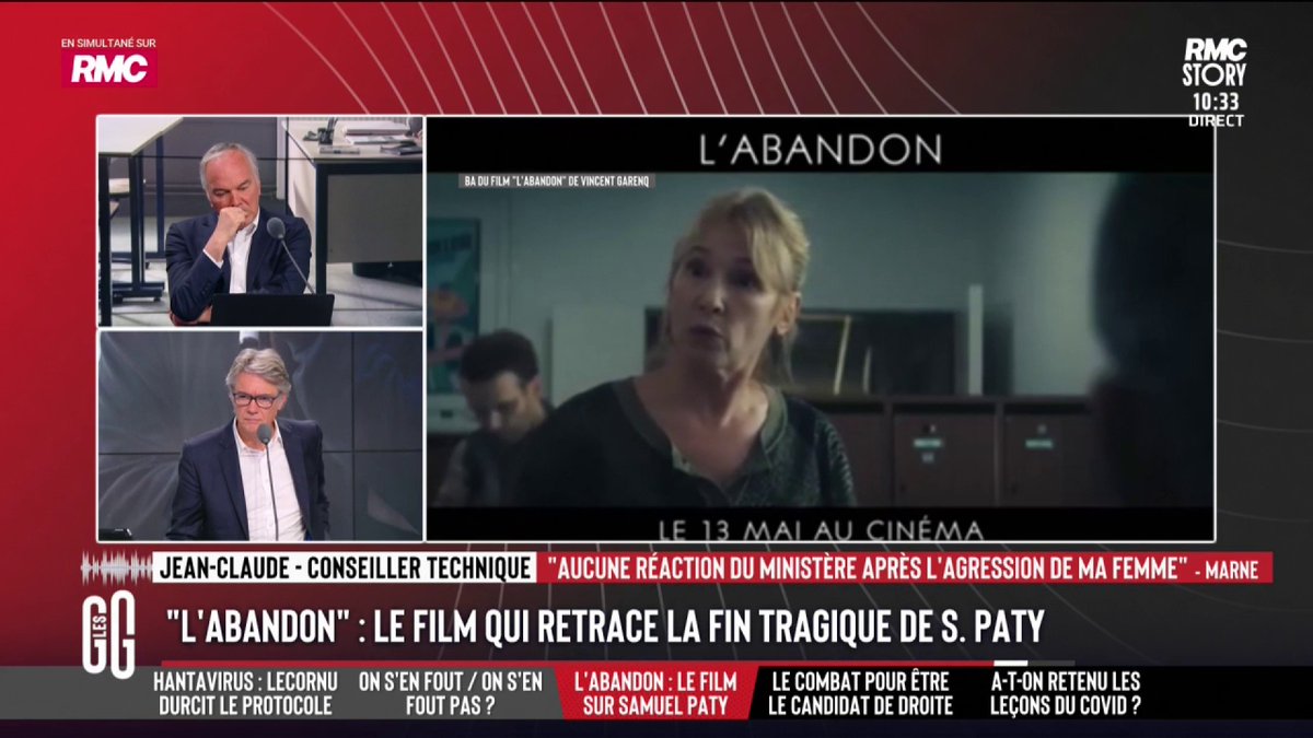 🚨 L'émotion de Jean-Claude, au 3216 : "Ma femme est prof, elle a été agressée 2 fois en 6 mois. Elle n'a eu aucun soutien humain, il ne s'est rien passé. J'ai peur pour elle. J'ai envoyé un mail au ministre." #GGRMC